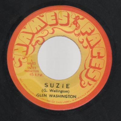 

7inch Record GLEN WASHINGTON Suzie NONE Names Faces Jamaica Reggae Ska Dub Used