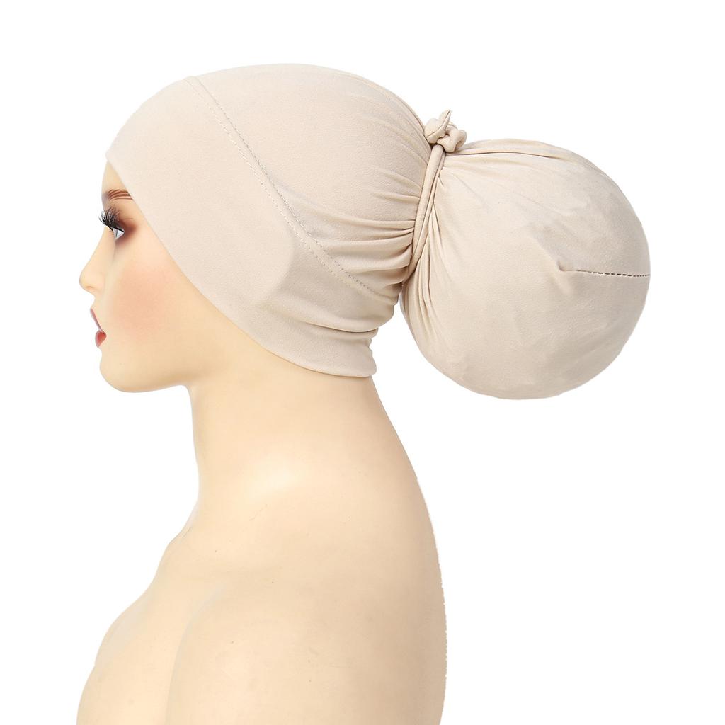 2025 New Soft Muslim Turban Hat Inner Hijab Caps Islamic Underscarf Bonnet India Hat Hair Loss Female Headwrap Turbante Mujer