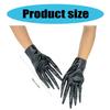 Halloween Costume Terrify Evil Claw Short Gloves for Adult Witch Gloves Masquerades Party Gloves Stage Props Accessories