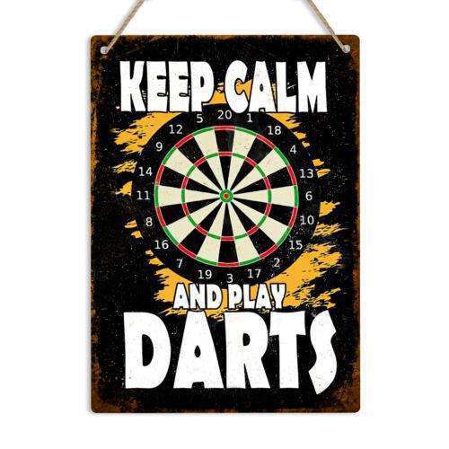 

KEEP CALM AND PLAY DARTS Retro Metal Sign Vintage Wall Plaque Man Cave Bar PubAluminum 30x40cm(11.8x15.7inch)