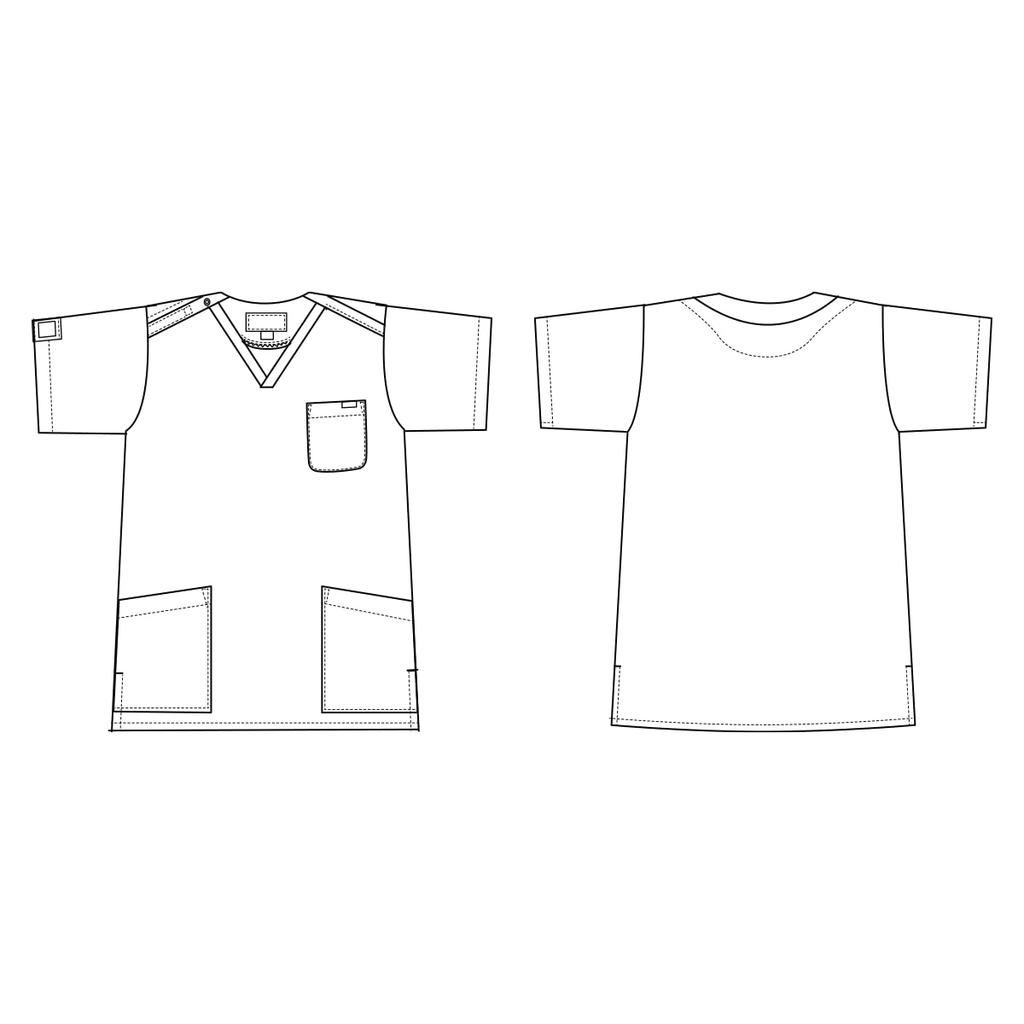 [Pantone] Scrub Medical Uniform, Unisex, Various Colors, Sweat-wicking, Quick-drying, 7000SC Dark Navy, Japan Size L (Equivalent To Japanese Size L)