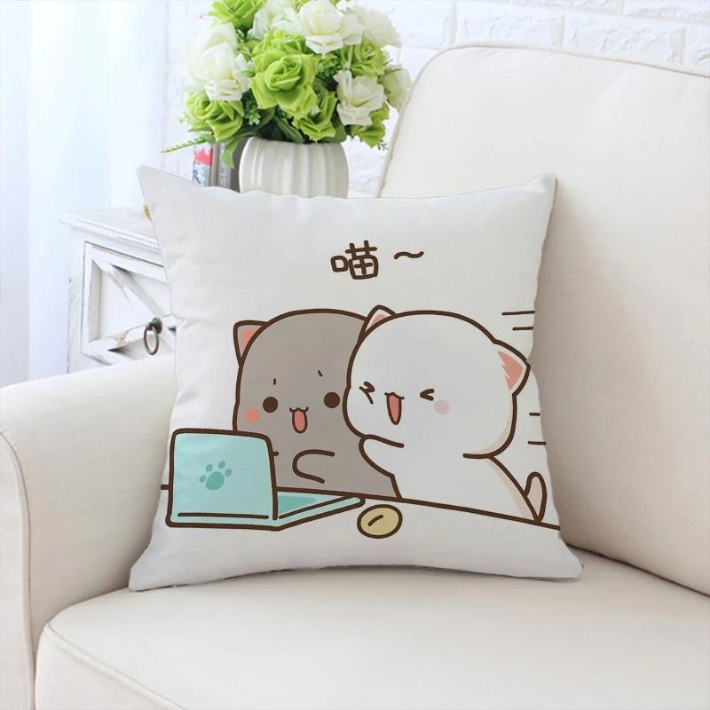 Drăguț ursuleț de desene animate față de pernă auto ornamente birou sufragerie canapea casă față de pernă