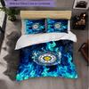 Leeds United Football Set Lenzuola 3 Pezzi Morbido Set Copripiumino con Federe Set Decorazione Camera da Letto per la Casa