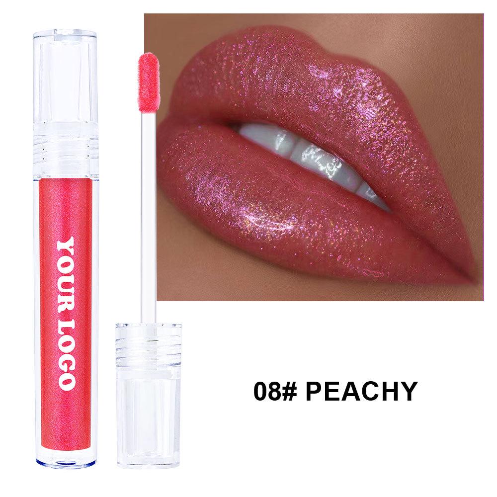 Border-Free Clear Mirror Lip Gloss/Lip Jelly - Non-Stick, Long-Lasting, Plumping Gloss.