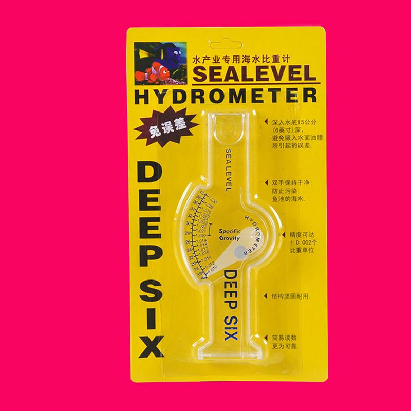 High Precision Seawater Hydrometer Automatic Fish Tank Hydrometer Transparent Salinity Meter
