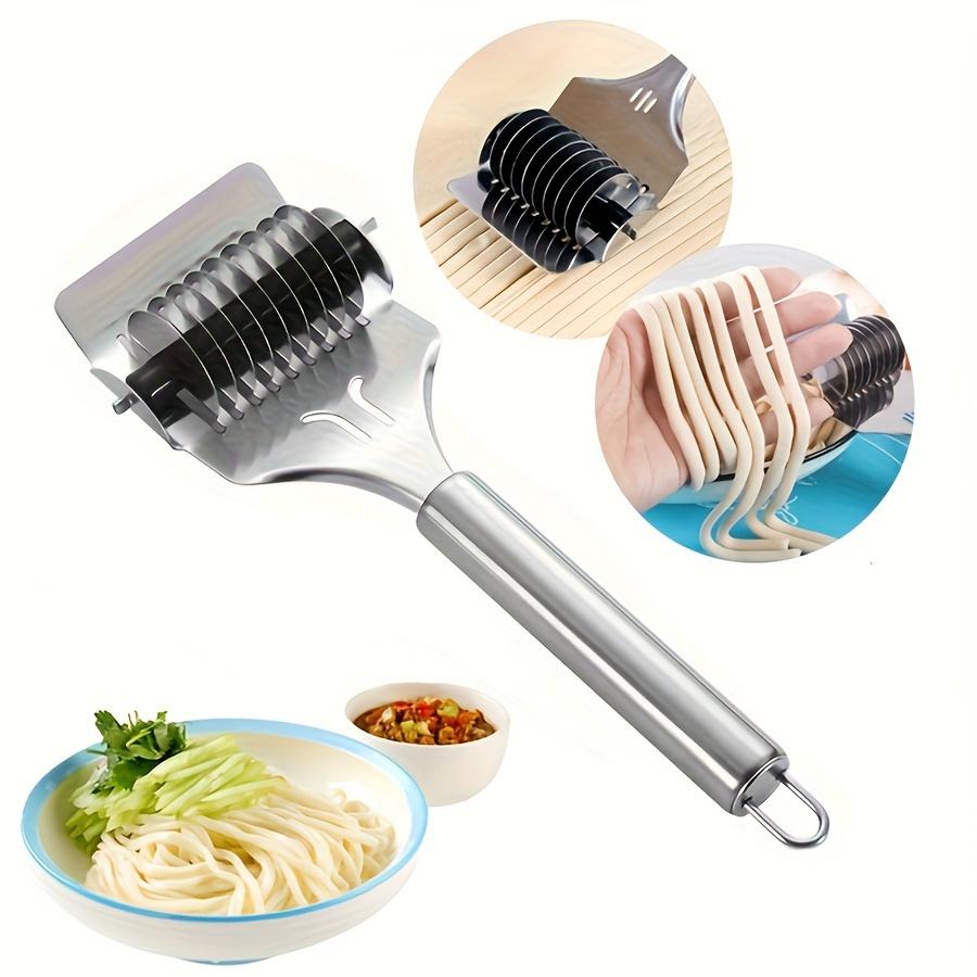 Stainless Steel Manual Noodle Cutter Rolling Vegetable Slicer Kitchen Tool