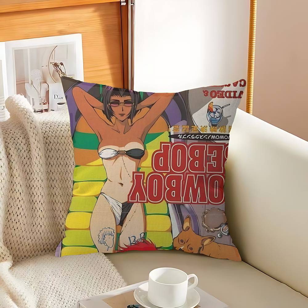 C-Cowboy B-Bebop Anime Pillow Gift Home Office Decoration Pillow Bedroom Sofa Car Cushion CoverPillow Case