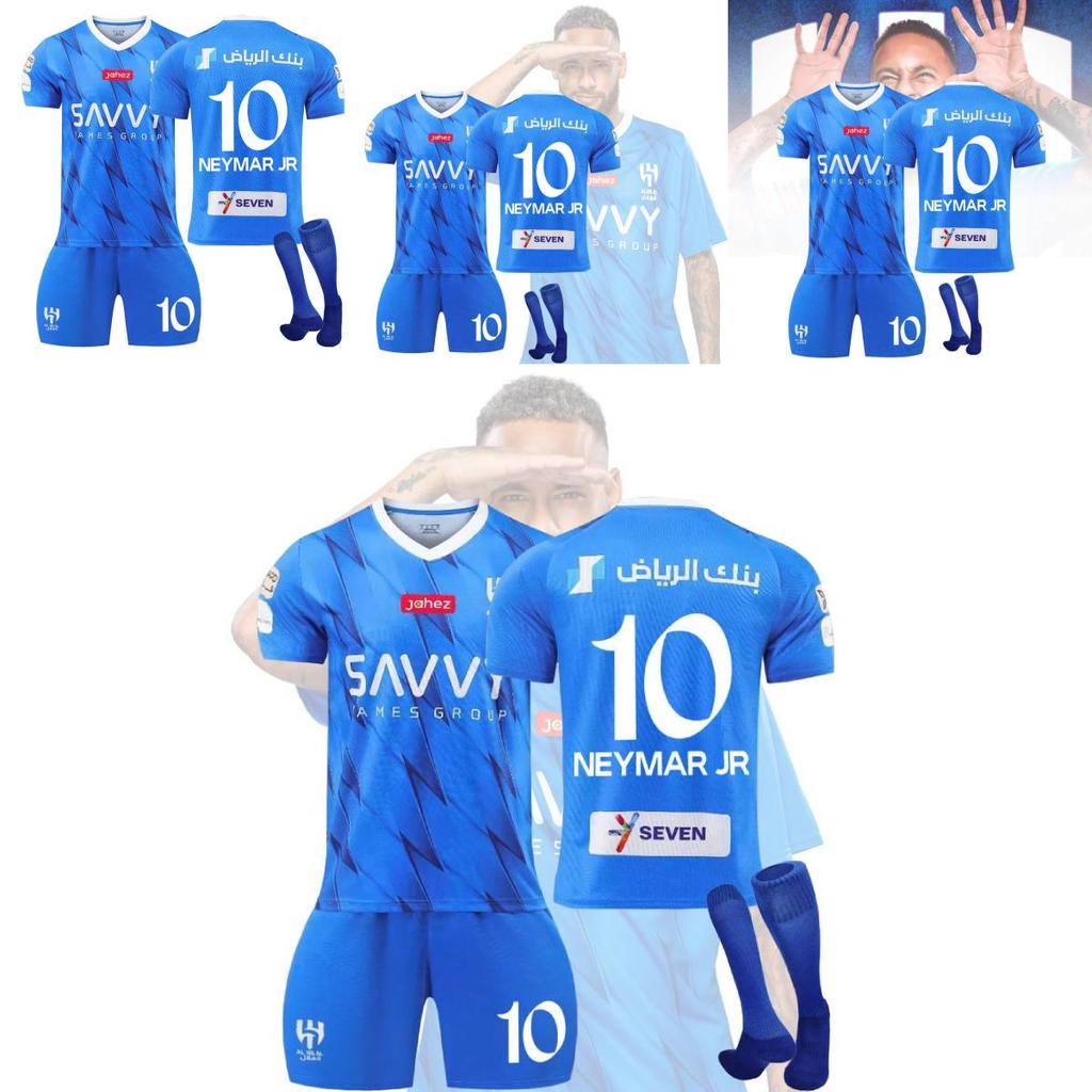 2324 Saudi League New Moon Trikot 10 Neymar Fußballset Erwachsene Kinder