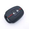 Silicone Car Key Cover Case For Toyota Yaris Corolla Highlander Crown 2 Buttons Remote Skin Protector Shell Keychain Accessories