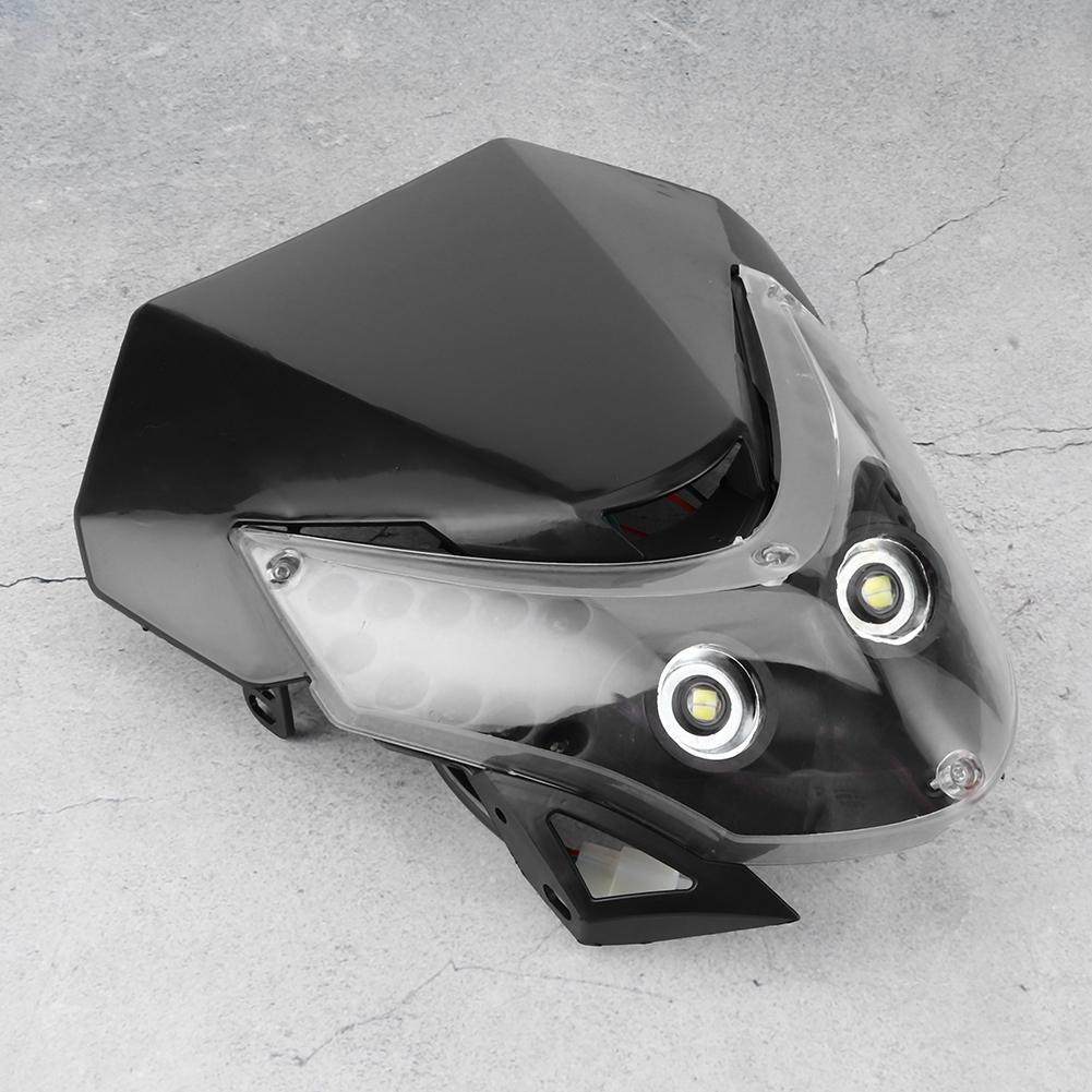 DC12V Dirtbike Motorsykkel LED Hovedlykt Sport Custom Kåpelykt Universell