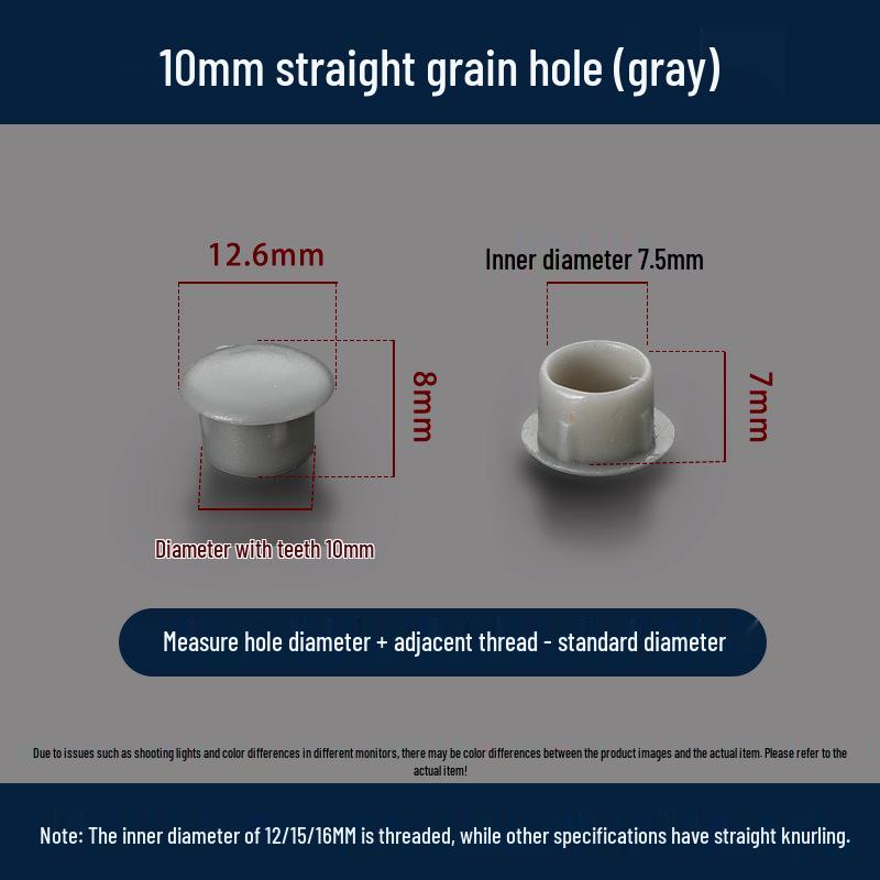 Universeller Runder Dekoplastikstopfen für Möbelscharniere und Schraubenlöcher