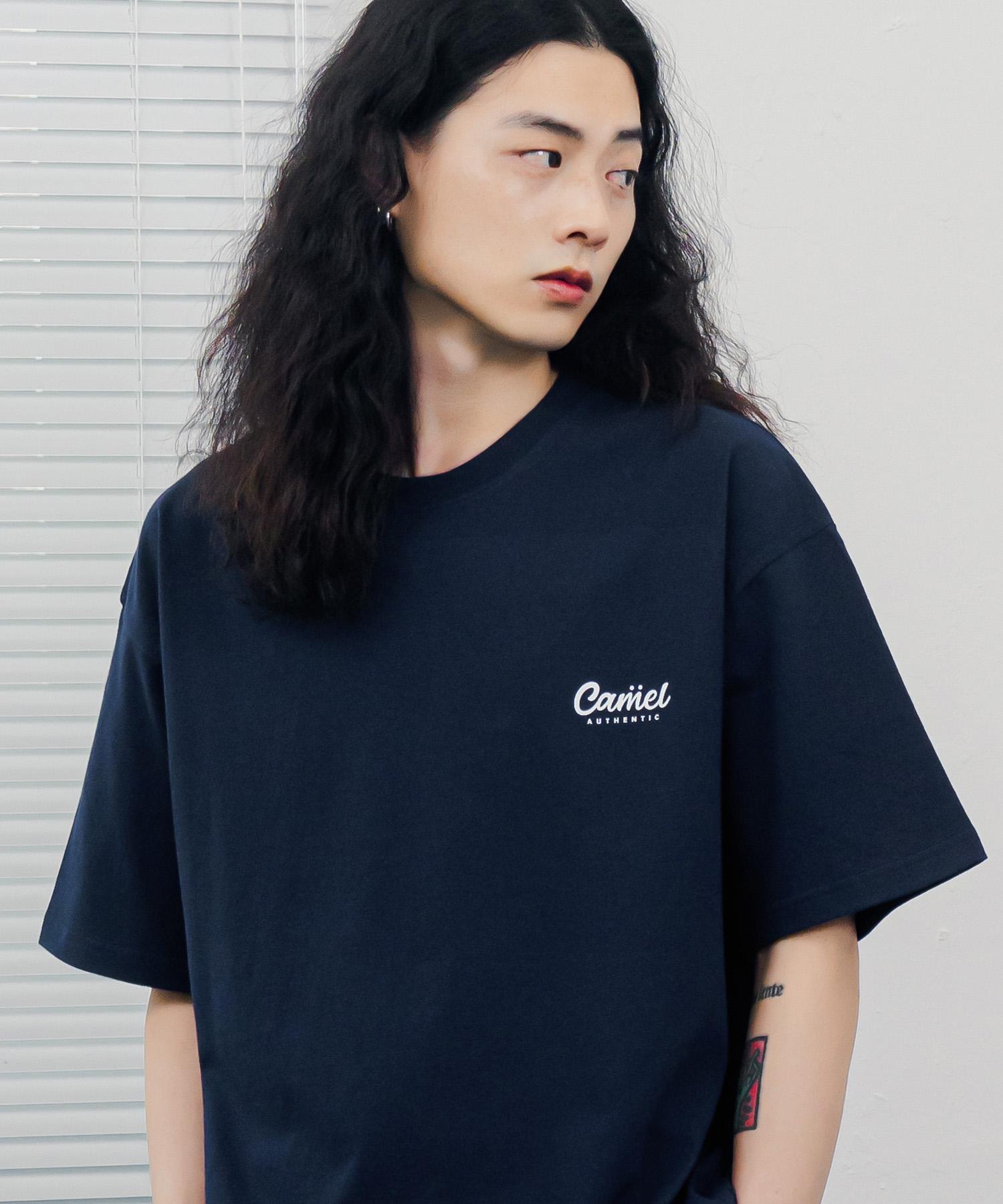 Camel Walk Authentic Logo Short Sleeve T-Shirt (Navy) Navy/M