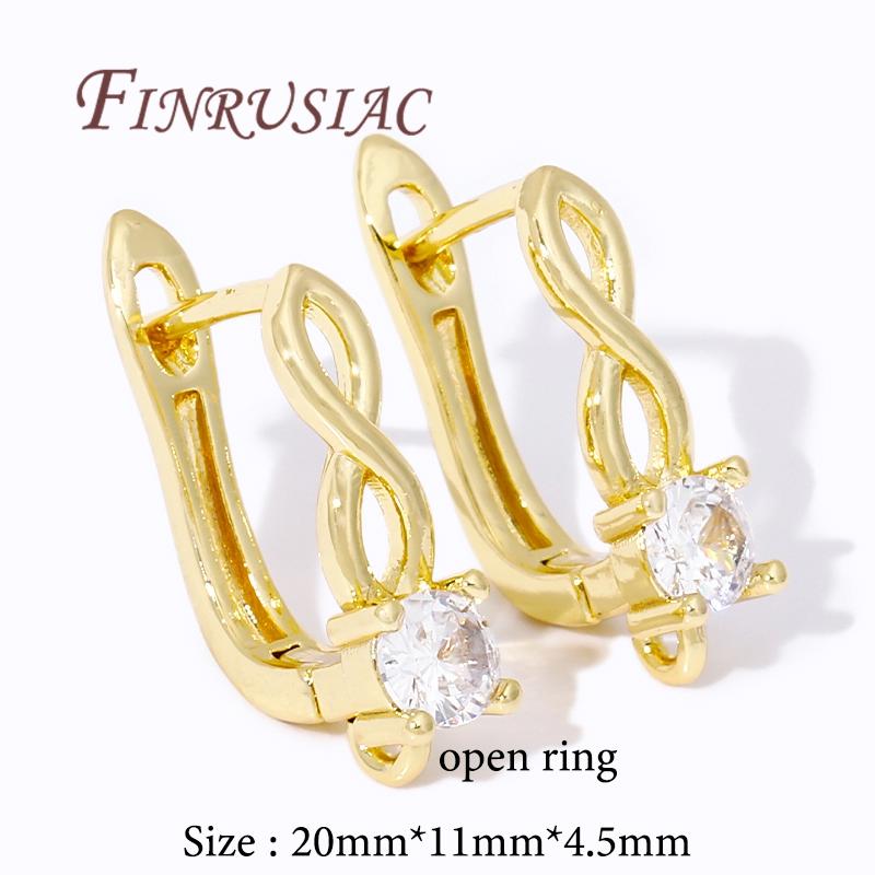 

Earwires Jewellery Findings 18K Gold Plated Earwire Fasteners Earring Hooks Accessories For DIY Women s Earrings Making 1 pair