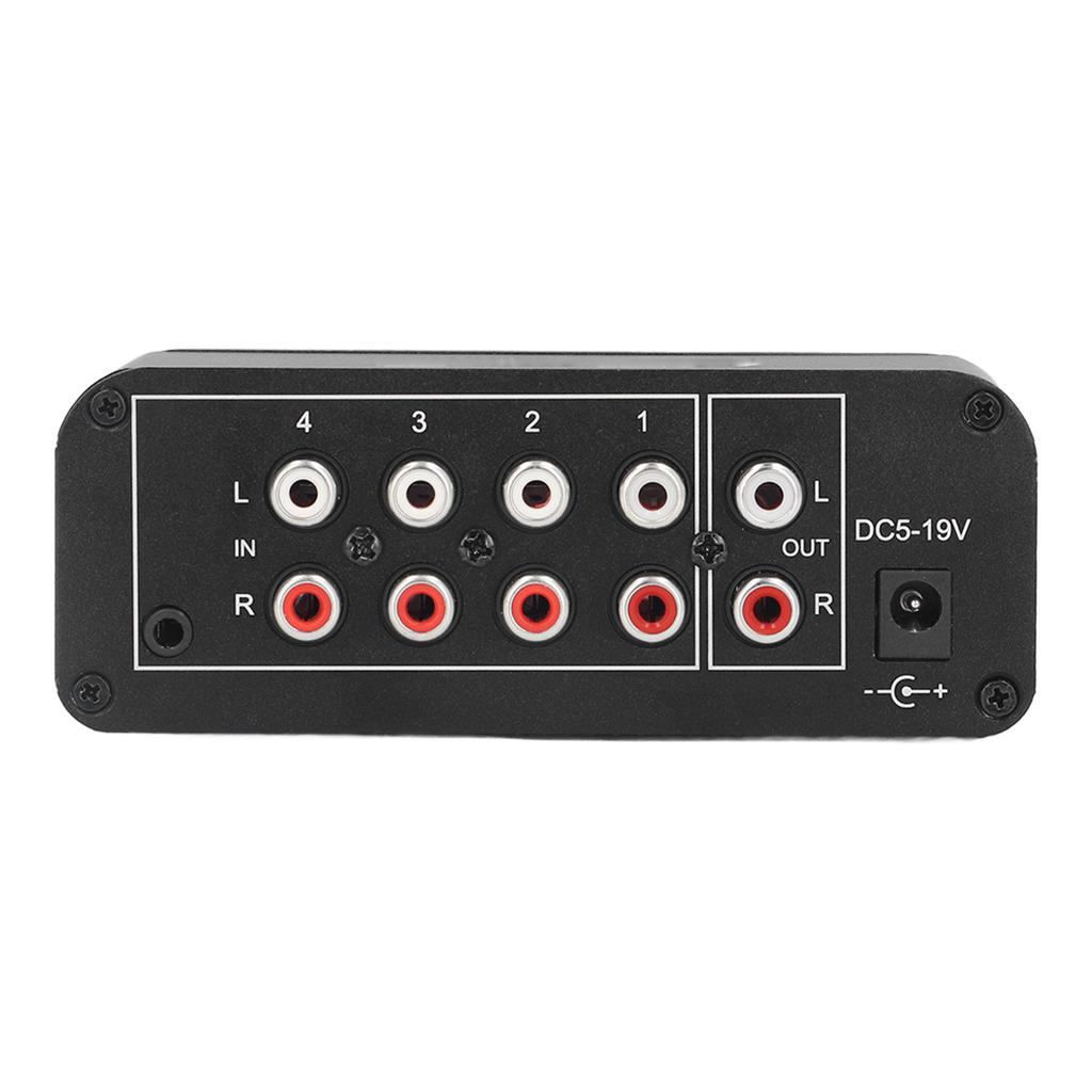 Stereo Mixer Stereo Sound Mixer 4 Channel  Input and Output Mini Stereo Mixer with Separate Volume Controls for Headphones