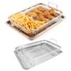 Stainless Steel Baking Tray for Oven Elevated Mesh 2 in 1 Grid Air Fryer Holder  Fries