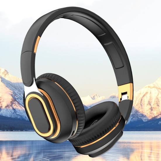 H7 Bluetooth-compatible Headphone Over Ear Deep Bass Foldable Noise Reduction Stereo Sound Wireless Headset Gaming Wear