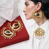 Vintage Big Eyes Dangle Earrings Resin Eyes Earring Corsage Fashion Eye Brooch  For Women Jewelry