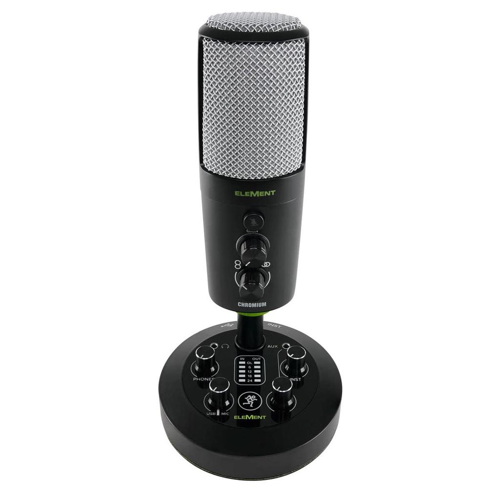 MACKIE Mackie 2CH Mixer Built-in Premium USB Condenser Microphone Chromium