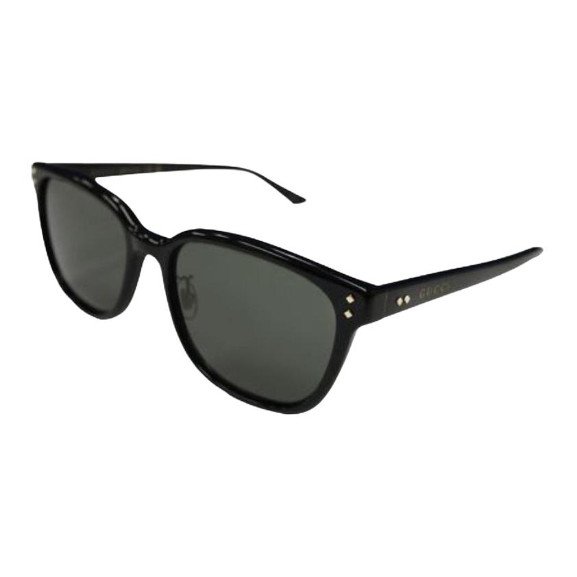 GUCCI Plastic Recycled Acetate Square Sunglasses Men's Black