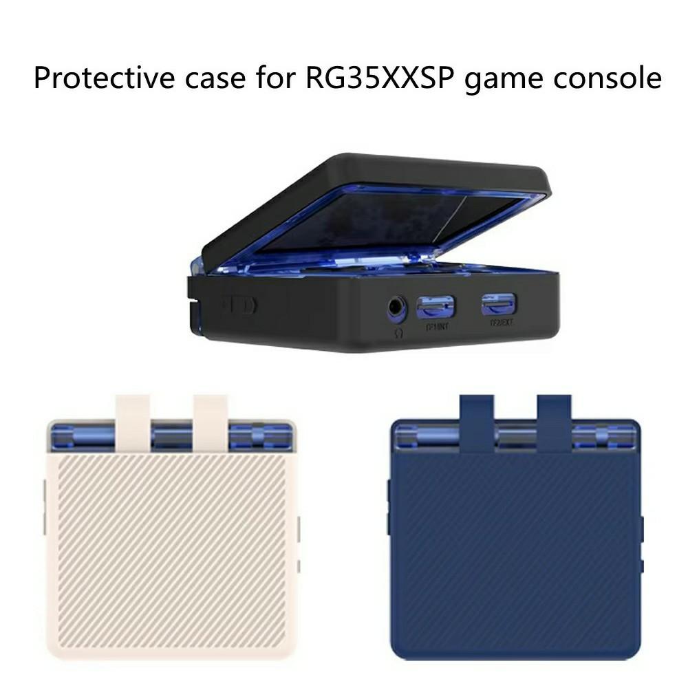 

For ANBERNIC RG35XXSP Silicone Case Handheld Gaming Console Sleeve Cover Black