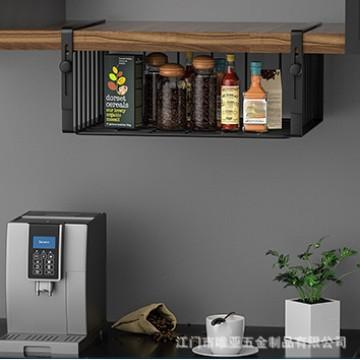 Kitchen Storage Adjustable Cabinet Under Shelf Storage Off Shelf Basket Multifunctional Creative Finishing Hanging Shelf
