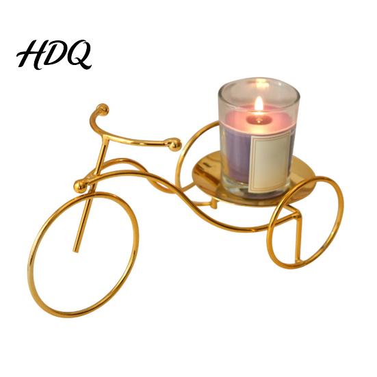 Aromatherapy Stick Holder Creative Bicycle Candle Holder Iron Art Compact Candlestick Scented