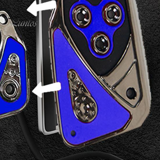 2Pcs Non-Slip Automatic Transmission Pedal Covers Replacement Kit Wear-Resistant Simple Installation Gas Pedal Brake Pedal Covers Auto Parts