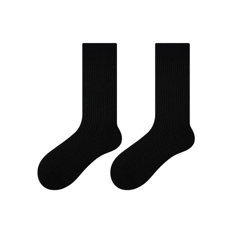 Women's Summer Thin Cotton Mesh Breathable 10A Anti Bacterial Anti Odor In The Tube Stack Socks