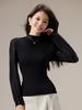 2025 Autumn Women's Slim Lace Modal Long Sleeve Base Layer Tee