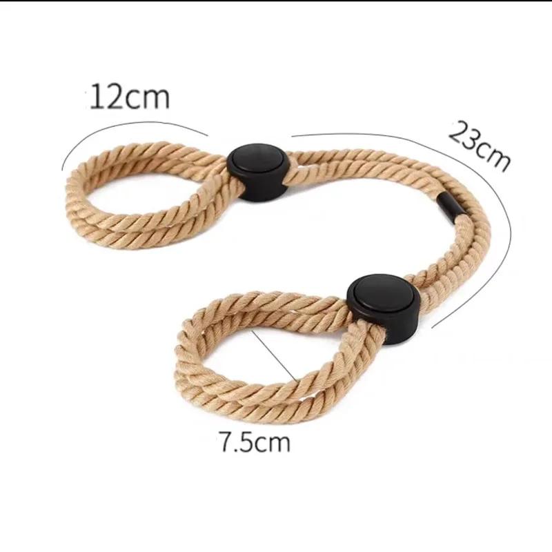 Adjustable Erotic Slave Bdsm Bondage Restraint Rope Handcuffs Wrist Flirting Fetish Adults Games Sex Toys For Women No Vibrator