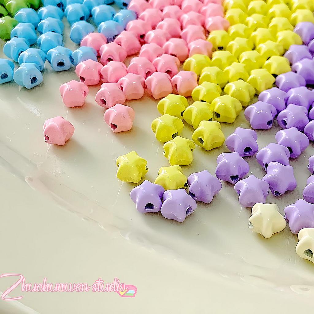 Colorful Star Alloy Beads for DIY Phone Chain Accessories & Layered Hand Creations