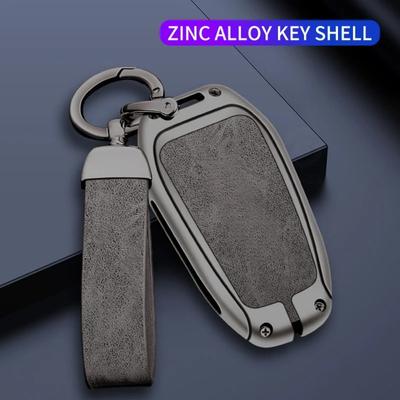 Car Zinc Alloy Key Case Bag for Peugeot GTLine 207 307 407 208 308 408 508 2008 3008 4008 5008 RCZ Car Key Chain Metal Key Shell