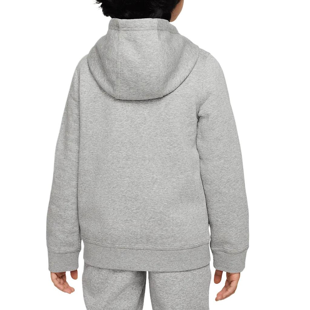 New Nike Jacket Sportswear Club Dark Gray Mixed Color With White Base Gray Kids' BV3699-063