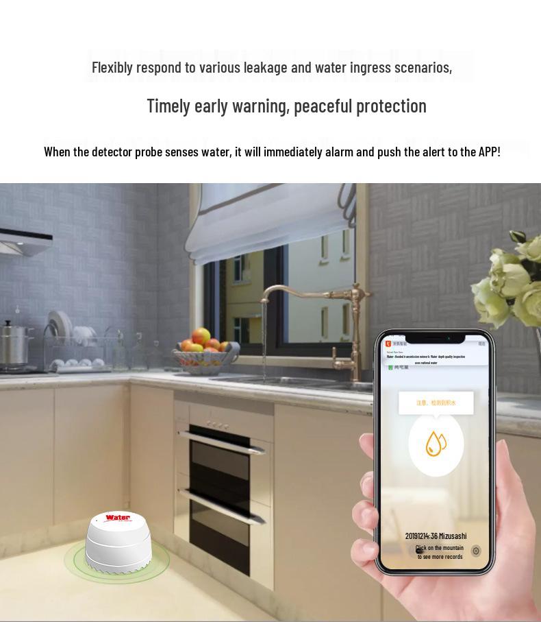 Tuya Smart WiFi Water Leak Sensor & Alarm