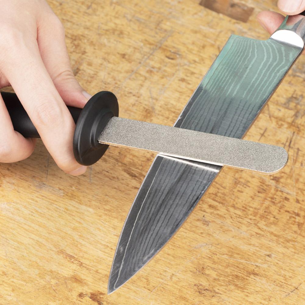 2pcs Doubled-Sided Emery Files Sharpener Metal Knifes Sharpening Stone Tool Abrasive Tools Kitchen Utensils