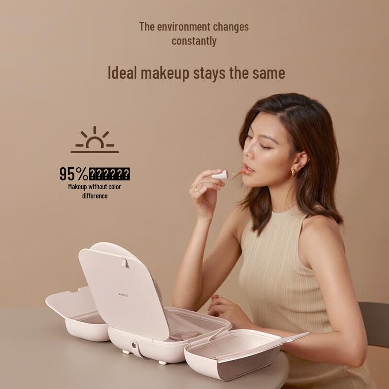 AMIRO Portable LED Lighted Makeup Mirror CN plug (adapter included)