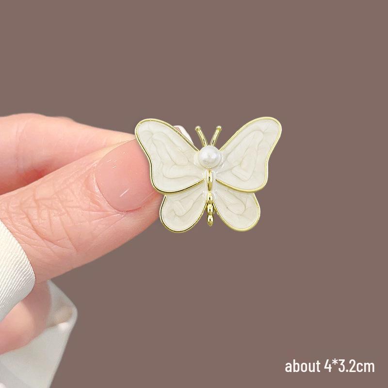 Elegantní Brož Motýl s Kamínky - Dekorace na Dámský Svetr & Kabát