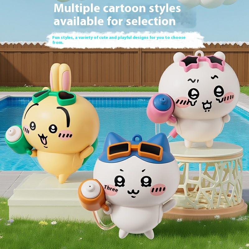 Chiikawa Water Gun Toy Figures – Kawaii Hachiware Usagi Shiroi Keychain Pendant Summer Spray Model Decoration Gift