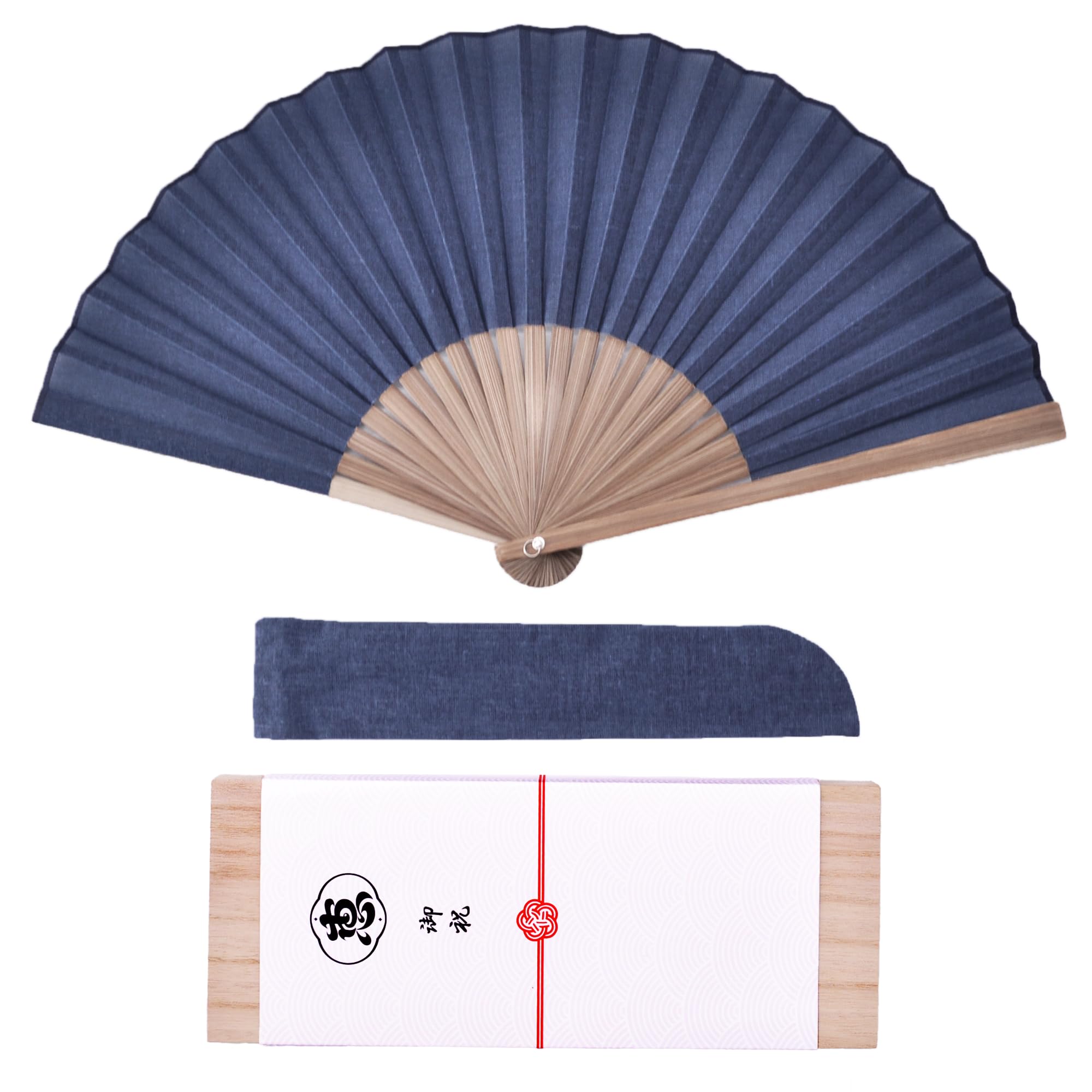 

[Kesendo] Noshi Box Hemp Fan xin04 Blue