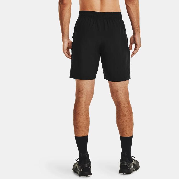 Under Armour Woven Casual Sports Shorts Men Bottoms Black 1361433-001