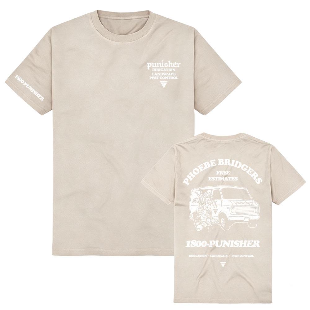 Punisher Tee Phoebe Bridgers Design T-shirt Short Sleeve Summer Cotton Soft Tshirts Streetwear Unisex Graphic T Shirt