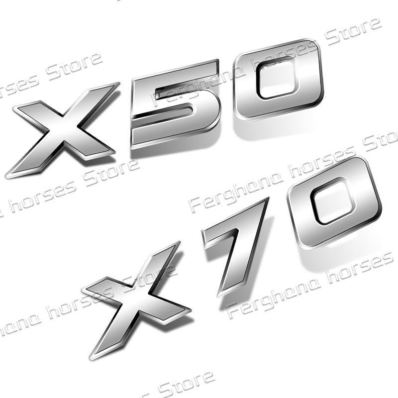 ABS Plastic 3D Letter Logo Car Body Fender Side Emblem Sticker For Proton X70 X50 Rear Trunk Badge Decals Accessories
