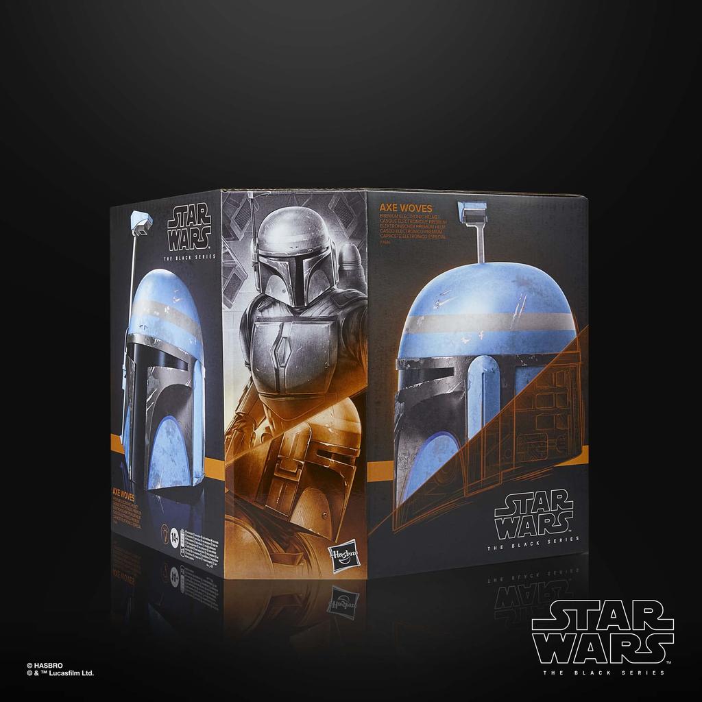 STAR WARS The Black Series Ax Woves Premium Electronic Helmet The Mandalorian Adult Roleplay Item Ages 14+