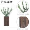Wood Wall Planter Vase with Artificial Eucalyptus Farmhouse Wall Hanging Planter for Dried Flowers in Living Room Bedroom