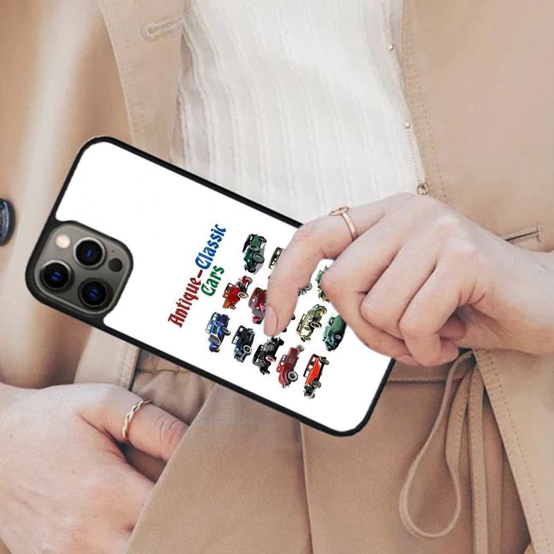 RETRO CLASSIC CARS Magnetic Phone Case For APPLE iPhone 17 Air 16 14 13 12 Pro Max 15 Plus Wireless Charge With MagSafe Cover