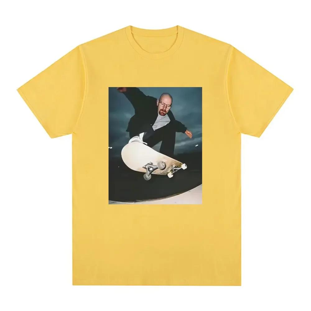 

25 Y2k Во все тяжкие Хайзенберг Футболки Мужская Уолтер Уайт 90-е Скейт Футболка Мужская Женская Графический принт Футболка Повседневная Футболка Топы 4XL