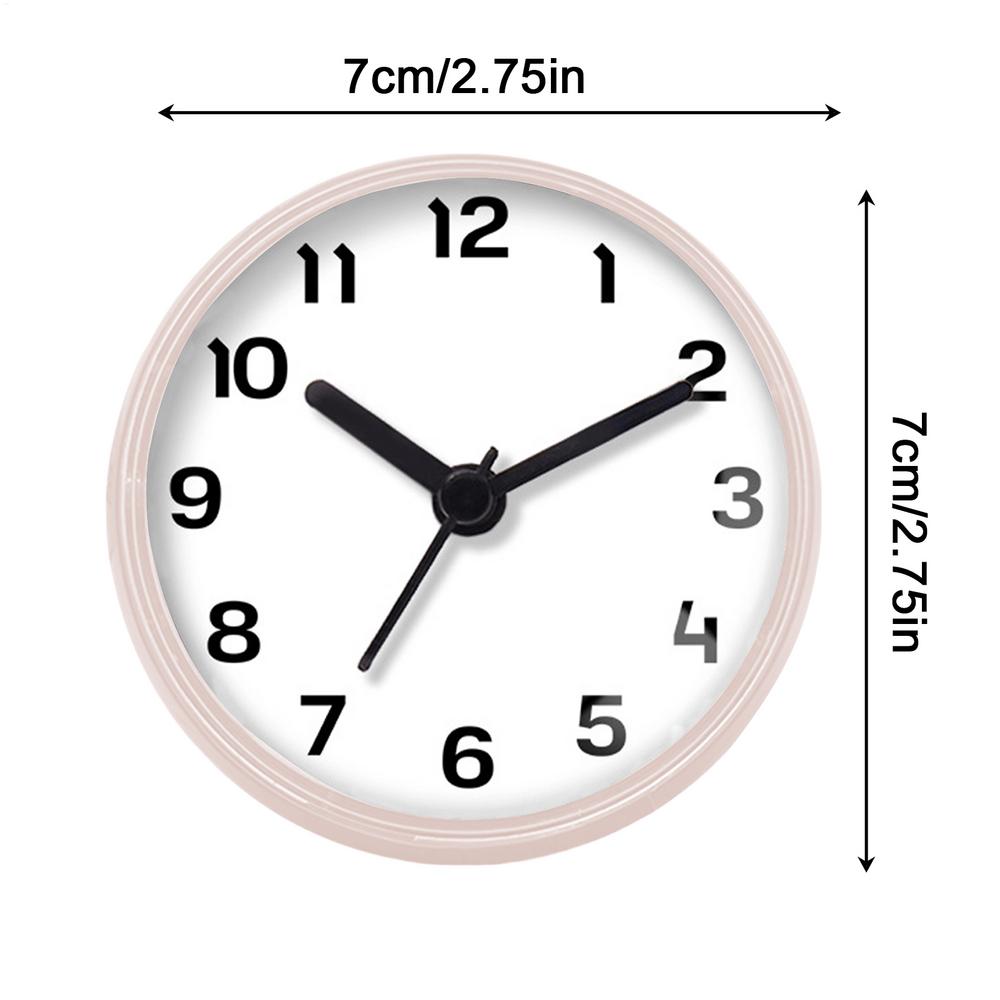Wall Suction Cup Waterproof Shower Clock, Battery Operated Alarm for Bathroom Kitchen Indoor Tub Pool Sauna Apartment Dormitory