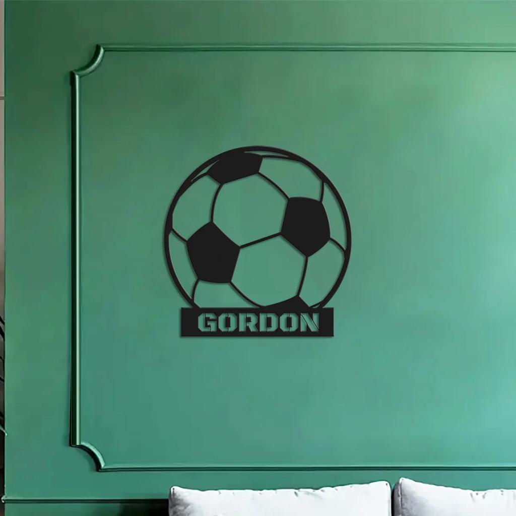 Football Fan Metal Wall Art Sign Home Decor Door Plaque