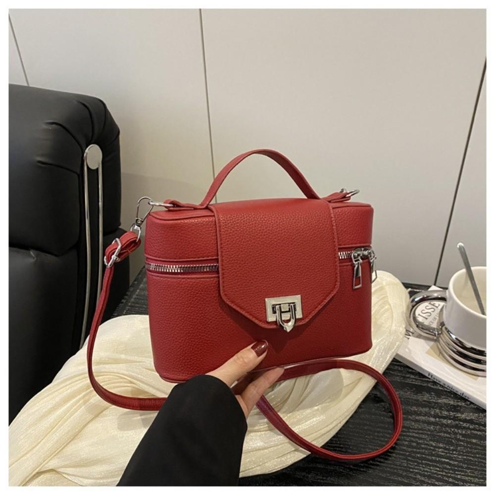 

Универсальная квадратная сумка через плечо Стильные женские сумки Модная квадратная сумка-коробка Женские красный