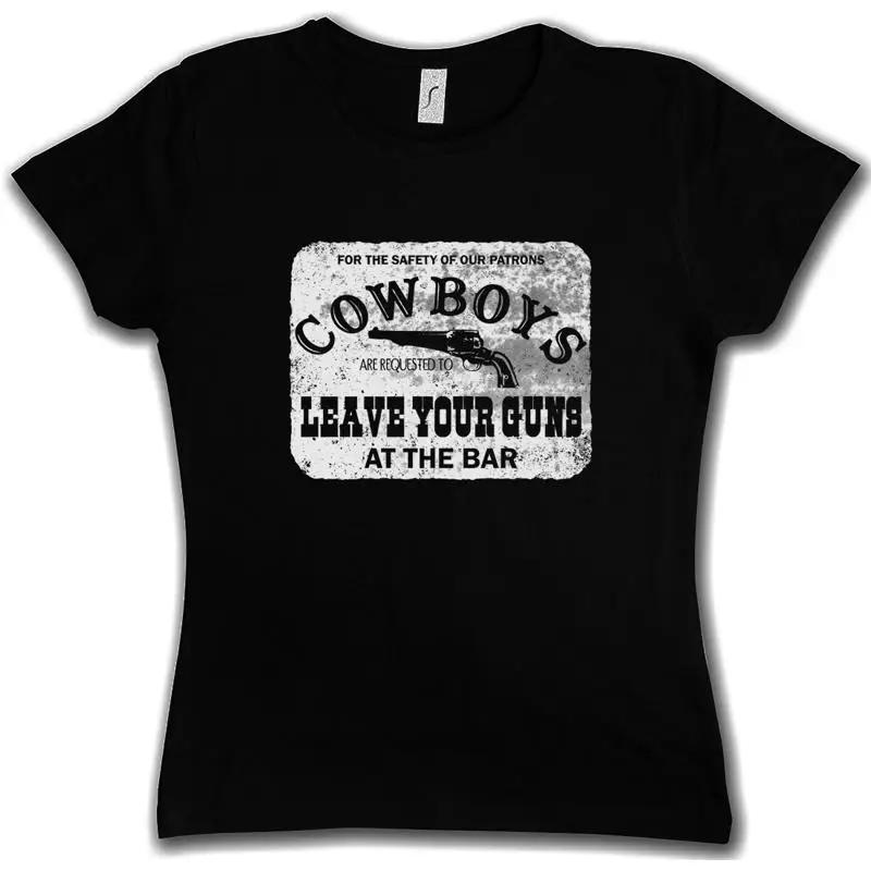 COWBOYS SAFETY SIGN T SHIRT Cowgirl USA US Western Country Fun S